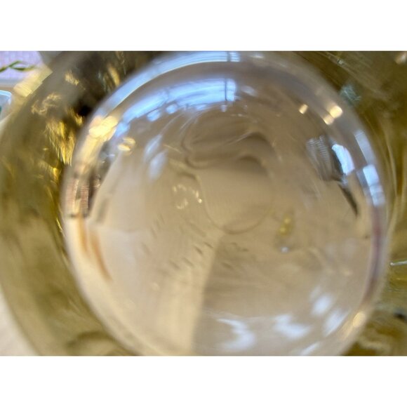 Hand Blown Cocktails Martini Pitcher Clear Cut Glass Vtg - Picture 11 of 16